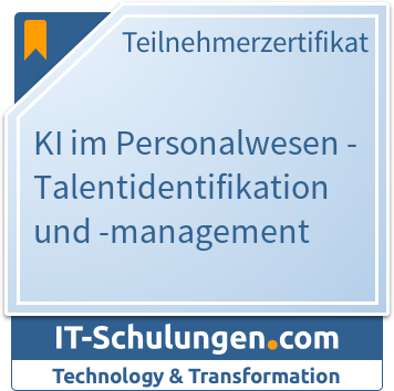 IT-Schulungen Badge: KI im Personalwesen - Talentidentifikation und -management