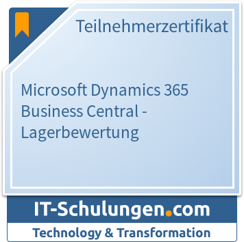 IT-Schulungen Badge: Microsoft Dynamics 365 Business Central - Lagerbewertung
