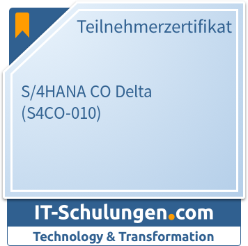 IT-Schulungen Badge: S/4HANA CO Delta (S4CO-010)