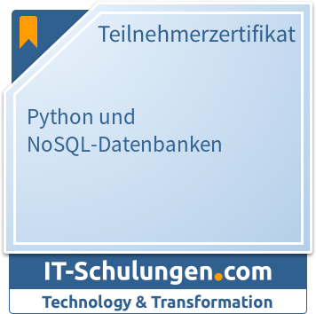 IT-Schulungen Badge: Python und NoSQL-Datenbanken