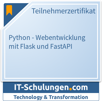 IT-Schulungen Badge: Python - Webentwicklung mit Flask und FastAPI