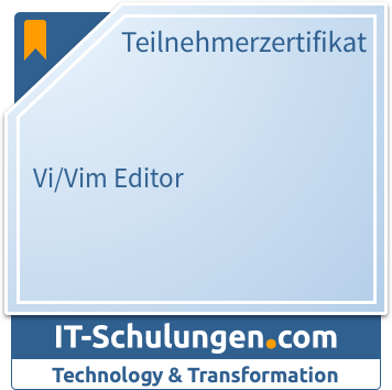 IT-Schulungen Badge: Vi/Vim Editor