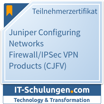 IT-Schulungen Badge: Juniper Configuring Networks Firewall/IPSec VPN Products (CJFV)
