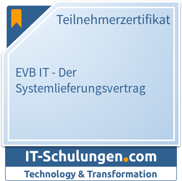 IT-Schulungen Badge: EVB IT - Der Systemlieferungsvertrag
