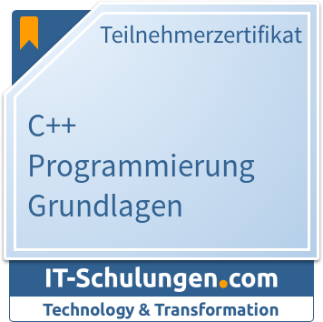 IT-Schulungen Badge: C++ Programmierung Grundlagen