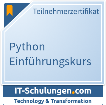 IT-Schulungen Badge: Python Einführungskurs