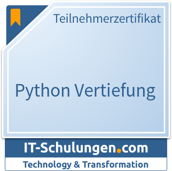 IT-Schulungen Badge: Python Vertiefung
