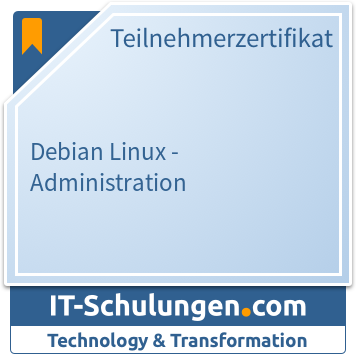IT-Schulungen Badge: Debian Linux - Administration