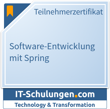 IT-Schulungen Badge: Software-Entwicklung mit Spring