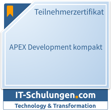 IT-Schulungen Badge: APEX Development kompakt