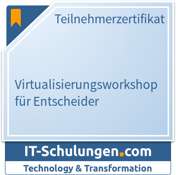 IT-Schulungen Badge: Virtualisierungsworkshop für Entscheider