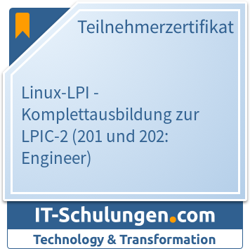 IT-Schulungen Badge: Linux-LPI - Komplettausbildung zur LPIC-2 (201 und 202: Engineer)