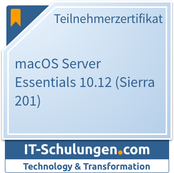 IT-Schulungen Badge: macOS Server Essentials 10.12 (Sierra 201)