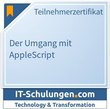 IT-Schulungen Badge: Der Umgang mit AppleScript
