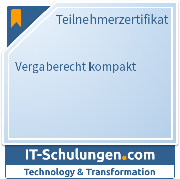 IT-Schulungen Badge: Vergaberecht kompakt