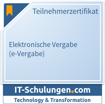 IT-Schulungen Badge: Elektronische Vergabe (e-Vergabe)