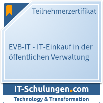 IT-Schulungen Badge: EVB-IT - IT-Einkauf in der öffentlichen Verwaltung