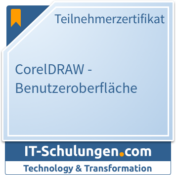IT-Schulungen Badge: CorelDRAW - Benutzeroberfläche