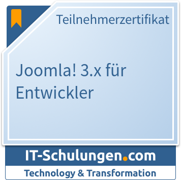 IT-Schulungen Badge: Joomla! 3.x für Entwickler