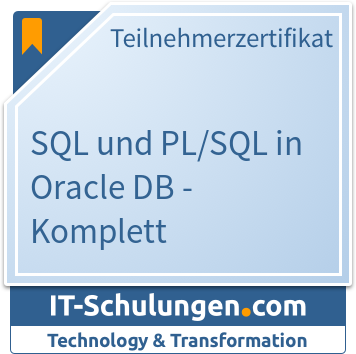 IT-Schulungen Badge: SQL und PL/SQL in Oracle DB - Komplett