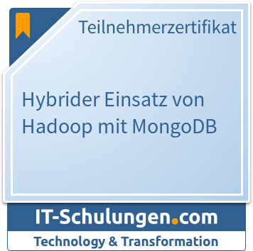 IT-Schulungen Badge: Hybrider Einsatz von Hadoop mit MongoDB