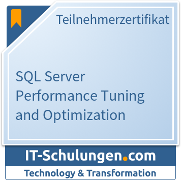 IT-Schulungen Badge: SQL Server Performance Tuning and Optimization