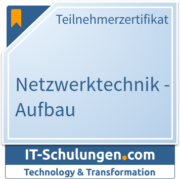IT-Schulungen Badge: Netzwerktechnik - Aufbau