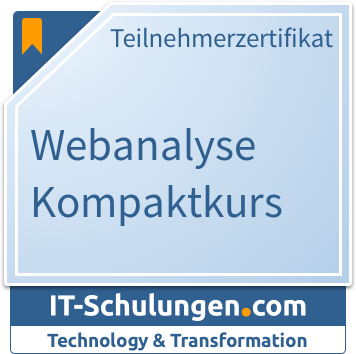 IT-Schulungen Badge: Webanalyse Kompaktkurs