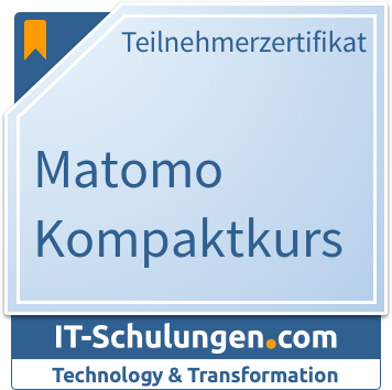 IT-Schulungen Badge: Matomo Kompaktkurs (ehemals:Piwik Kompaktkurs)
