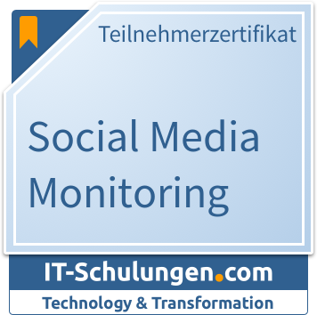 IT-Schulungen Badge: Social Media Monitoring