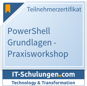 IT-Schulungen Badge: PowerShell Grundlagen - Praxisworkshop