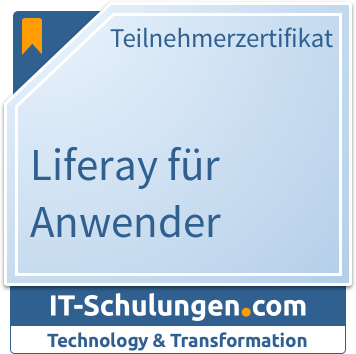 IT-Schulungen Badge: Liferay für Anwender