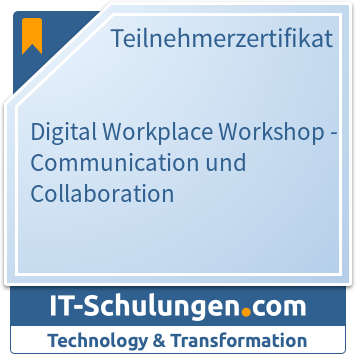 IT-Schulungen Badge: Digital Workplace Workshop - Communication und Collaboration
