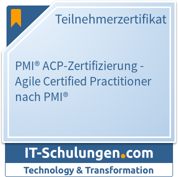 IT-Schulungen Badge: PMI® ACP-Zertifizierung - Agile Certified Practitioner nach PMI®