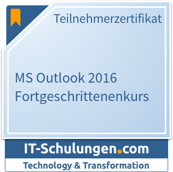 IT-Schulungen Badge: Microsoft Outlook - Aufbaukurs