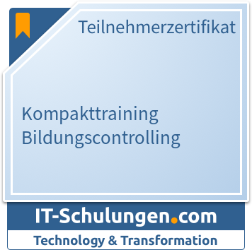 IT-Schulungen Badge: Kompakttraining Bildungscontrolling