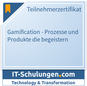IT-Schulungen Badge: Gamification - Prozesse und Produkte die begeistern