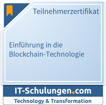 IT-Schulungen Badge: Einführung in die Blockchain-Technologie