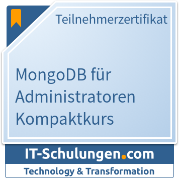 IT-Schulungen Badge: MongoDB für Administratoren Kompaktkurs