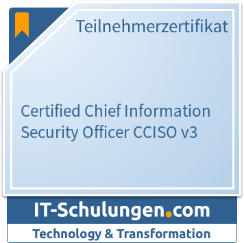 IT-Schulungen Badge: Certified Chief Information Security Officer CCISO v3