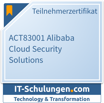 IT-Schulungen Badge: ACT83001 Alibaba Cloud Security Solutions