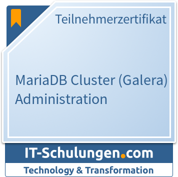 IT-Schulungen Badge: MariaDB Cluster (Galera) Administration