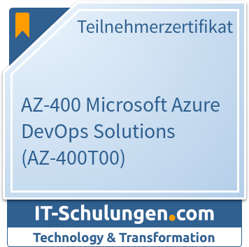 IT-Schulungen Badge: AZ-400 Designing and Implementing Microsoft DevOps Solutions (AZ-400T00)