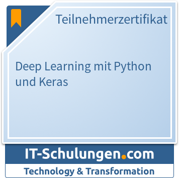 IT-Schulungen Badge: Deep Learning mit Python und Keras