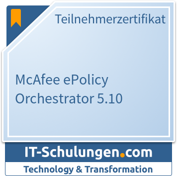 IT-Schulungen Badge: Trellix ePolicy Orchestrator 5.10 (McAfee)