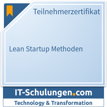 IT-Schulungen Badge: Lean Startup Methoden