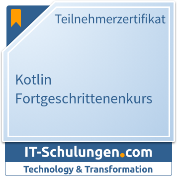 IT-Schulungen Badge: Kotlin Fortgeschrittenenkurs