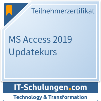 IT-Schulungen Badge: MS Access 2019 Updatekurs