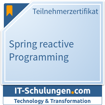 IT-Schulungen Badge: Spring - Reaktive Programmierung mit WebFlux