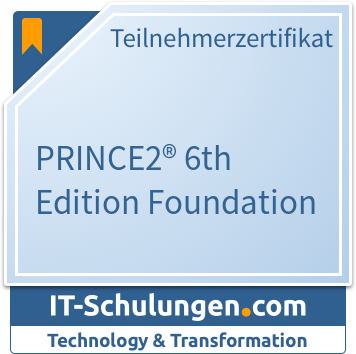 IT-Schulungen Badge: PRINCE2® 6th Edition Foundation